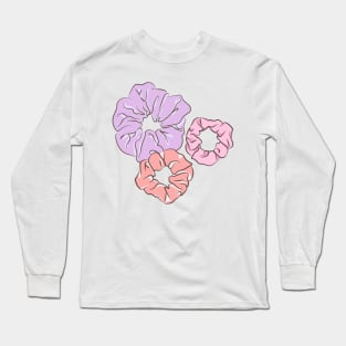 cute hair scrunchie Long Sleeve T-Shirt